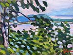 Trees over Glen Lake